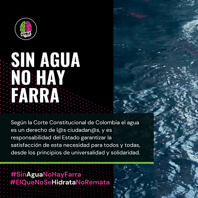 sin agua no hay farra